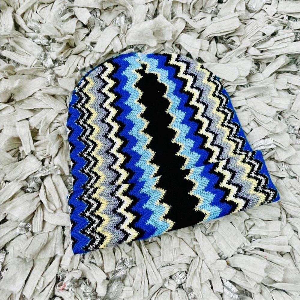 Missoni Blue Zig Zag Winter Hat